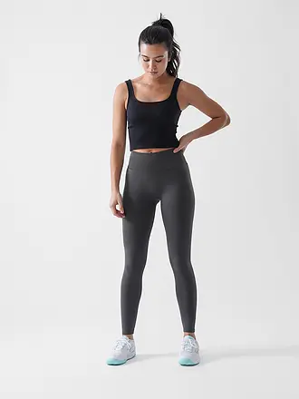 AIM'N | Damen Top Ribbed Seamless | schwarz